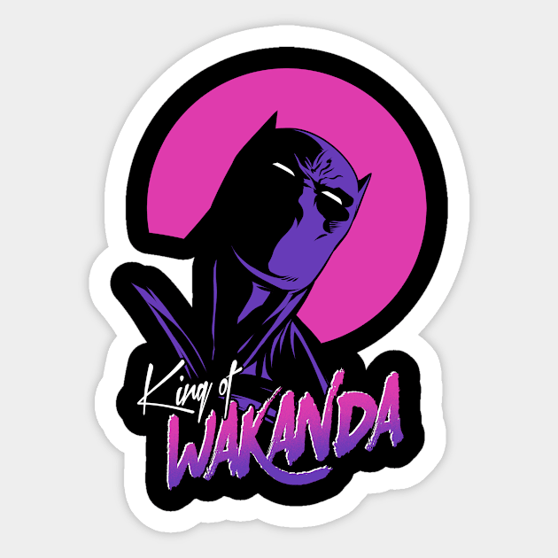 King of Wakanda Sticker by ddjvigo